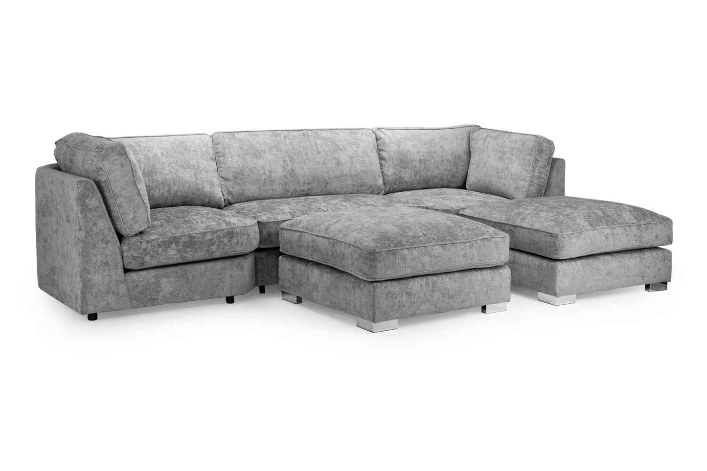 Bishop Fabric U Shaped Modular Corner Suite Sofa (Build your own)