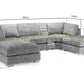 Bishop Fabric U Shaped Modular Corner Suite Sofa (Build your own)