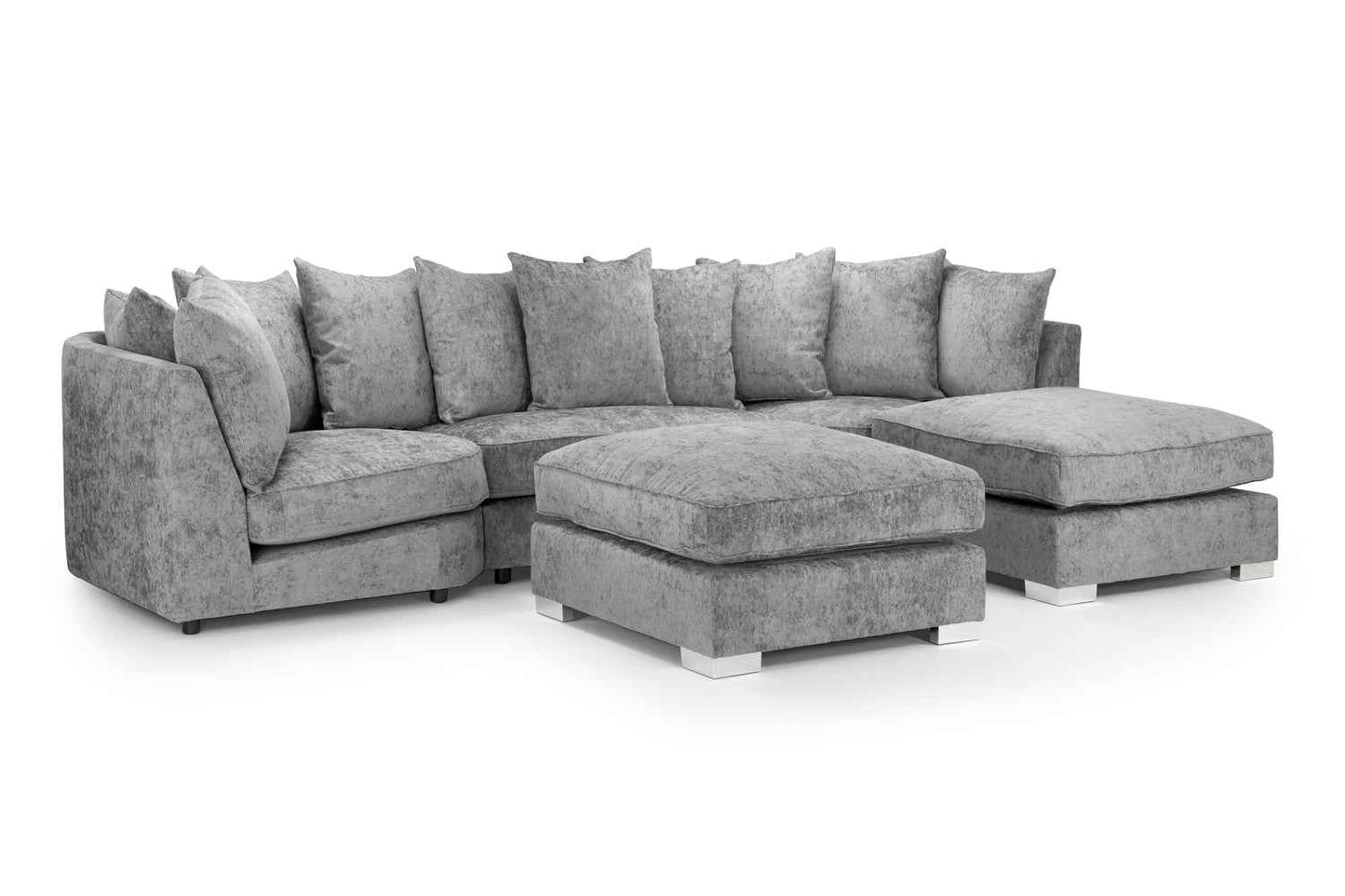 Bishop Fabric U Shaped Modular Corner Suite Sofa (Build your own)