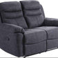 Caldbeck Gloucester Fabric Recliner Sofa Collection - Charcoal