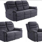 Caldbeck Gloucester Fabric Recliner Sofa Collection - Charcoal