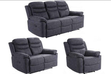 Caldbeck Gloucester Fabric Manual Recliner Sofa | LSW Sofas