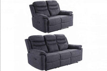 Caldbeck Gloucester Fabric Manual Recliner Sofa | LSW Sofas