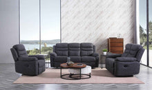 Caldbeck Gloucester Fabric Manual Recliner Sofa | LSW Sofas