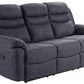 Caldbeck Gloucester Fabric Recliner Sofa Collection - Charcoal