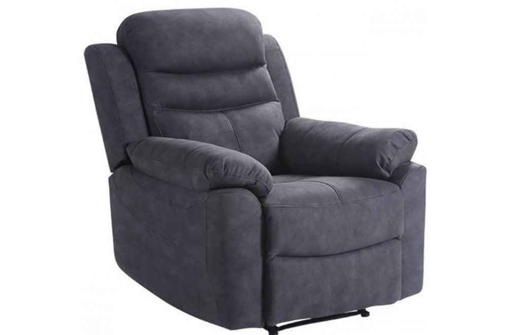 Caldbeck Gloucester Fabric Recliner Sofa Collection - Charcoal