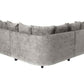 Calder Fabric Corner Sofa  - Platinum & Stone