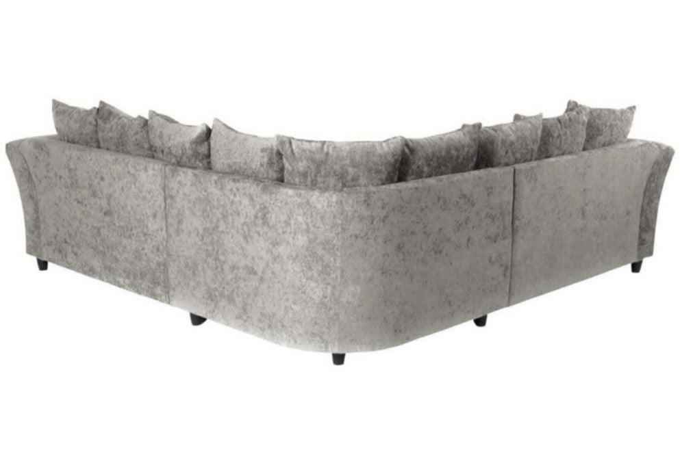 Calder Fabric Corner Sofa  - Platinum & Stone