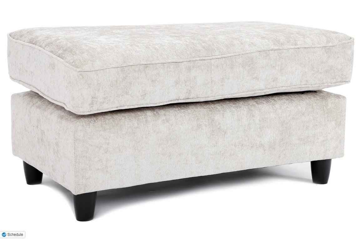 Calder Fabric Corner Sofa  - Platinum & Stone