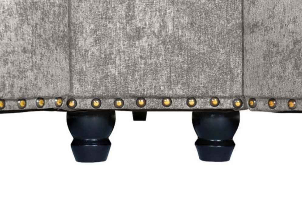 Calder Fabric Corner Sofa  - Platinum & Stone