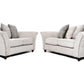 Calder Fabric Sofa Collection - Alaska Platinum & Stone - Lakeland Sofa Warehouse