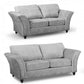 Calder Fabric Sofa Collection - Alaska Platinum & Stone