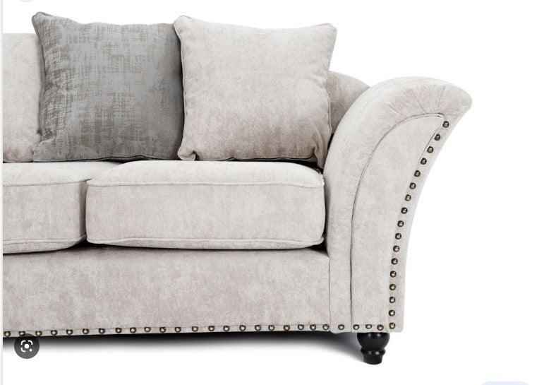 Calder Fabric Sofa Collection - Alaska Platinum & Stone