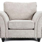 Calder Fabric Sofa Collection - Alaska Platinum & Stone