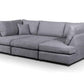 Carnabie U Shaped Fabric Corner Sofa