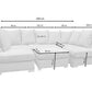 Carnabie U Shaped Fabric Corner Sofa