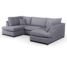 Carnaby Premium Fabric U Shaped Corner Sofa | LSW Sofas