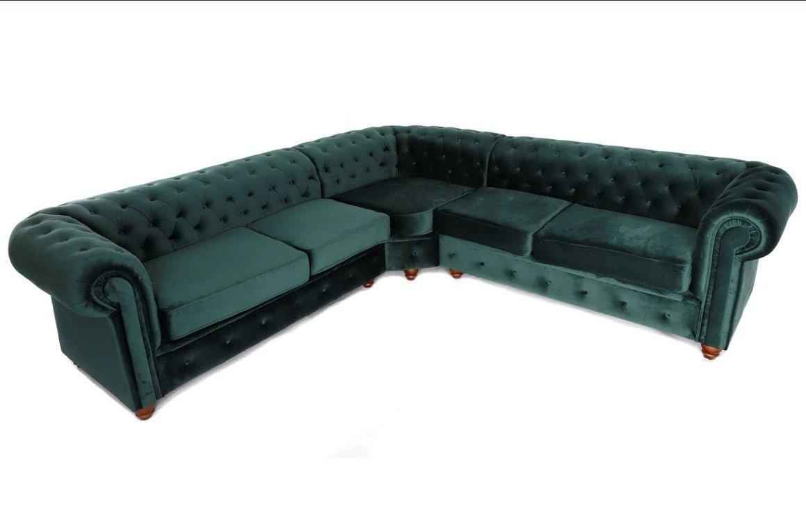 Chesterfield Infinity Velvet Corner Sofa Collection