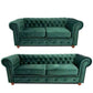 Chesterfield Infinity Velvet Fabric Sofa Collection