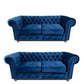 Chesterfield Infinity Velvet Fabric Sofa Collection