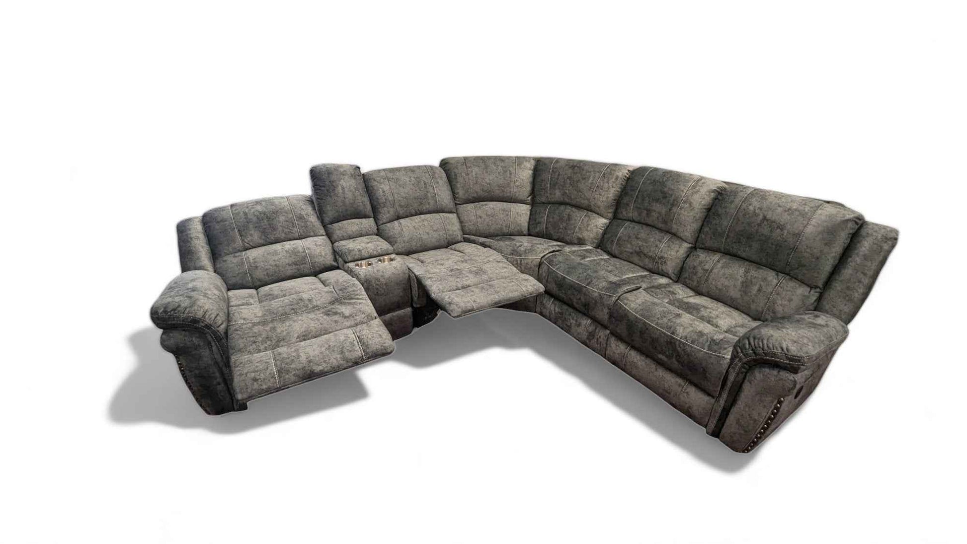 Grange Fabric Modular Electric Corner Sofa - With USB Ports