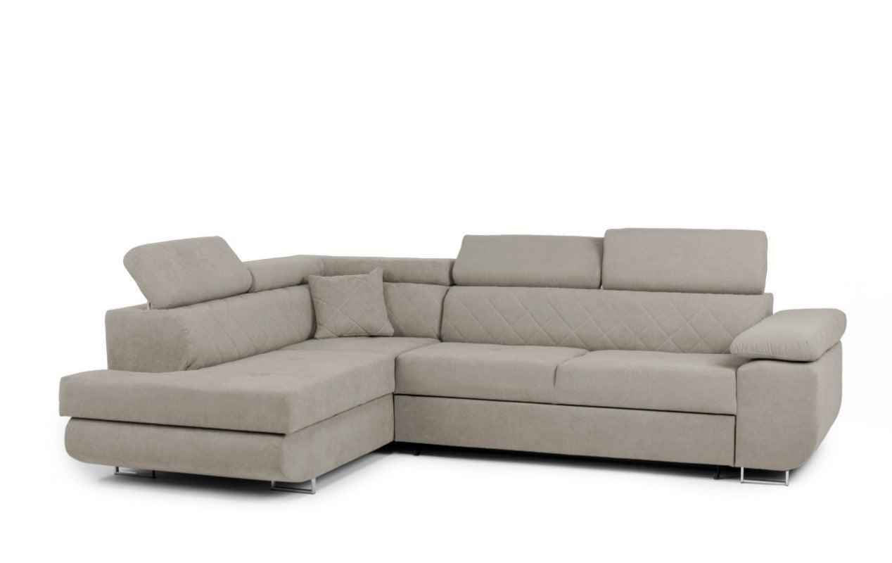 Hilton Storage Corner Sofa Bed With Headrests