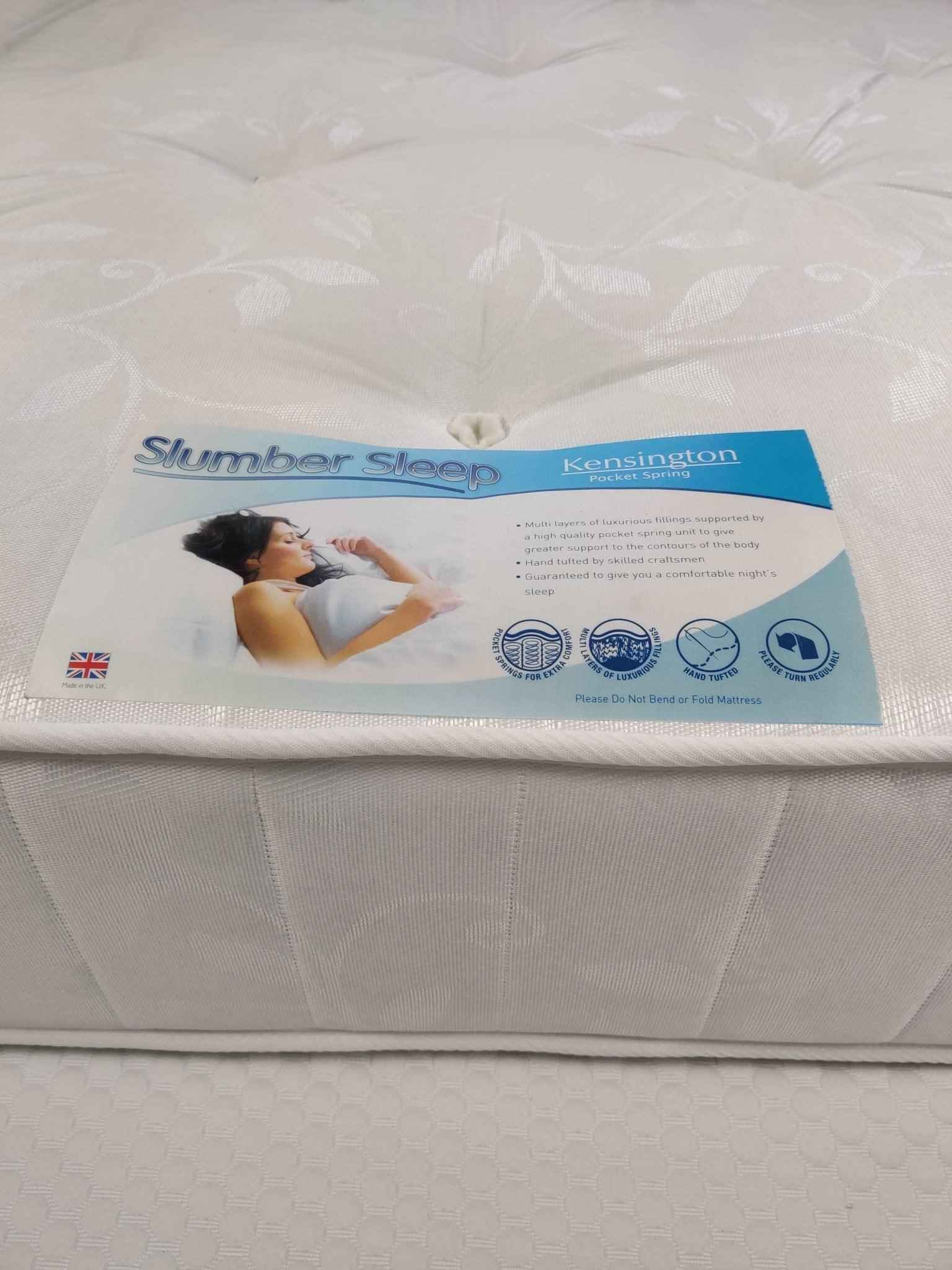 Imperial Damask Fabric Pocket Sprung Luxury Mattress | LSW Sofas