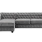 Ireby Chesterfield Corner sofa - Grey