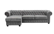 Ireby Fabric Corner Sofa - Premium Luxury Chesterfield | LSW Sofas
