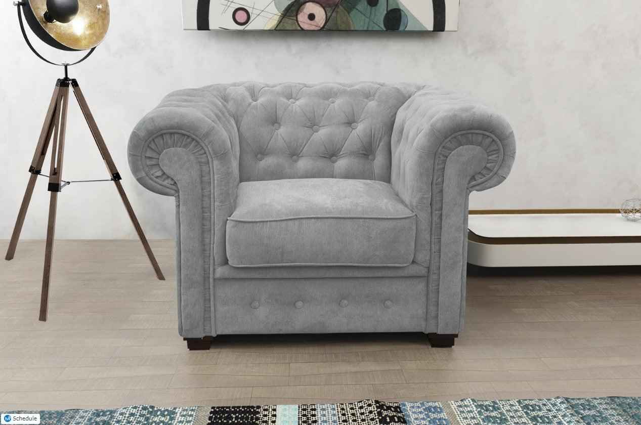 Ireby Premium Fabric Chesterfield Sofa - LSW Sofas