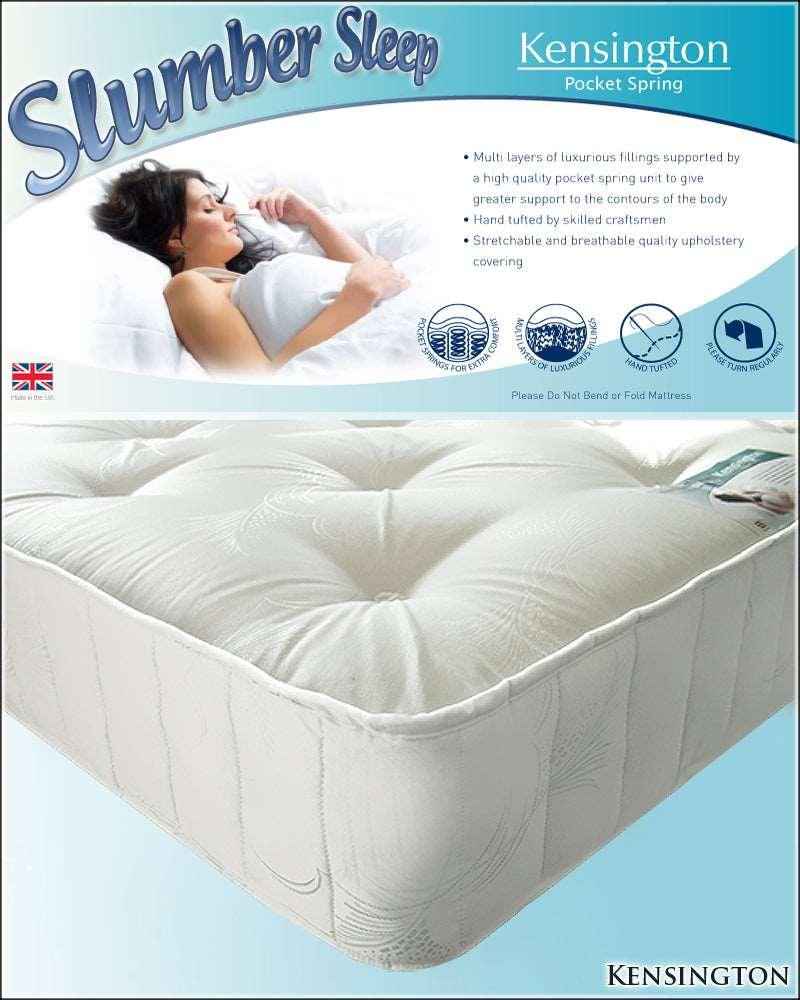 Kensington Damask Premium Pocket Sprung Mattress | LSW Sofas