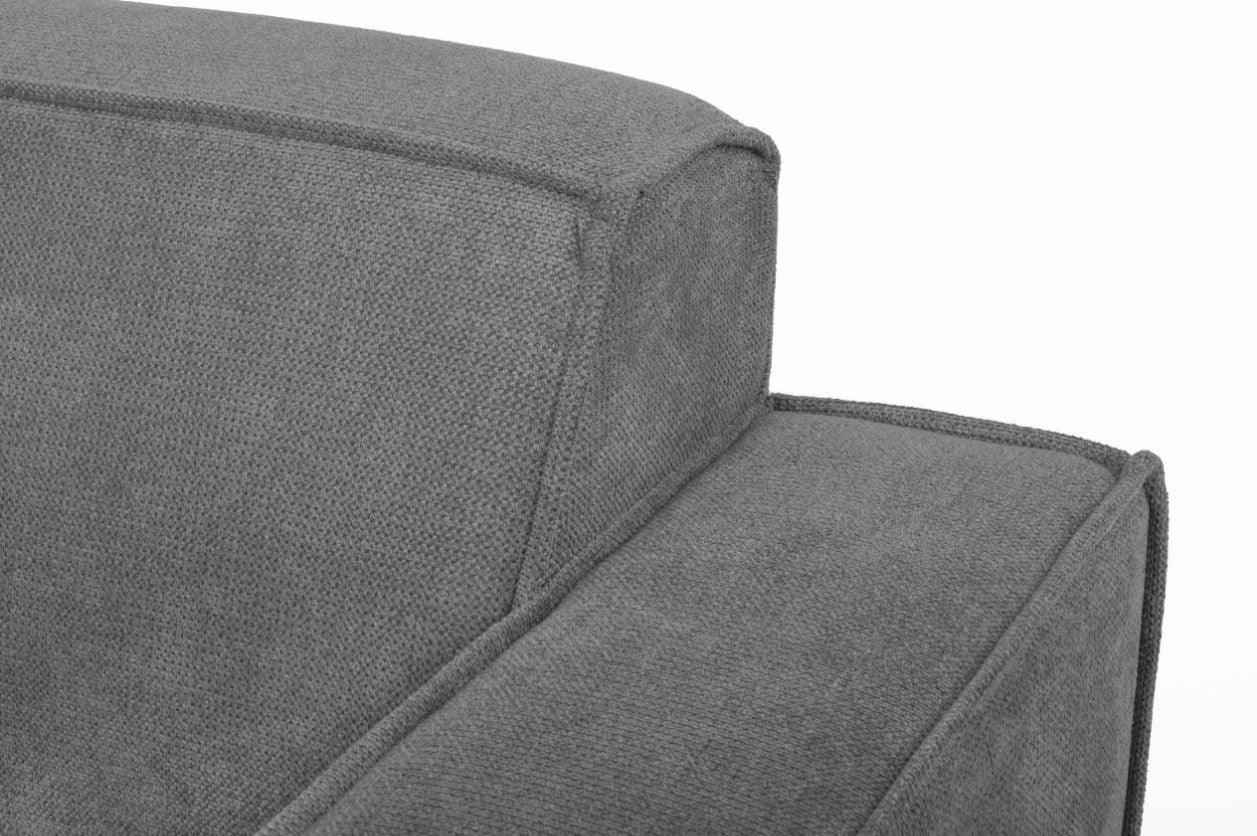 Matterdale Grey Fabric Corner Sofa