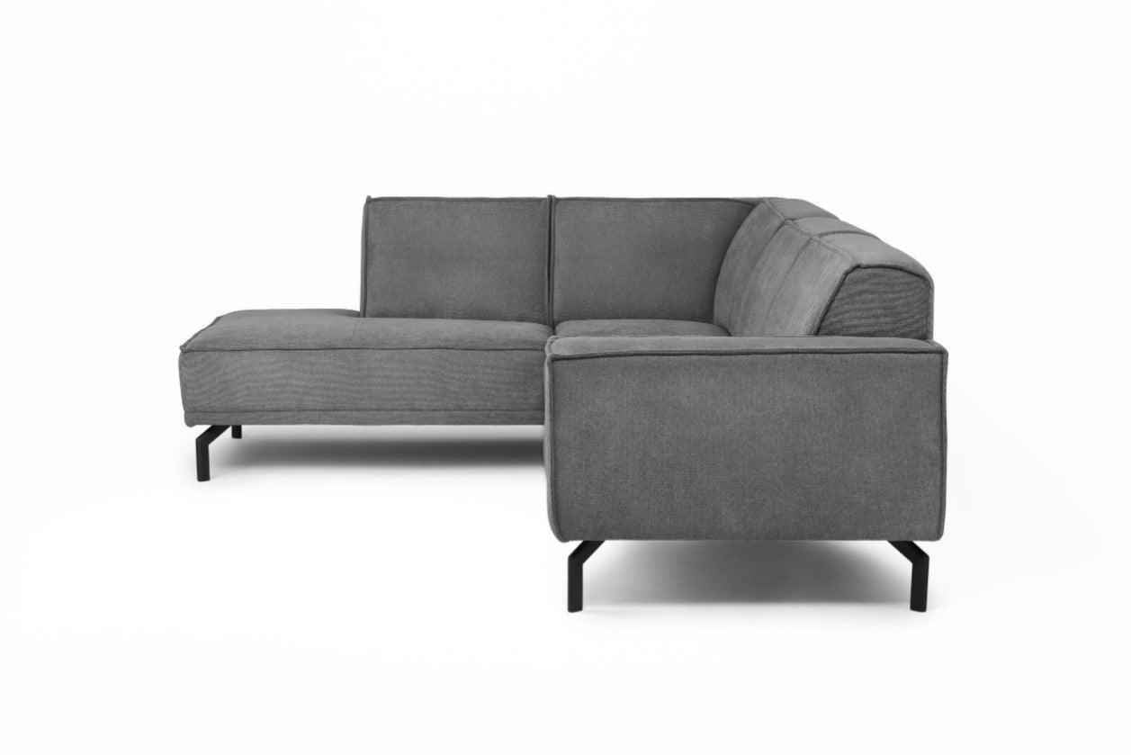 Matterdale Grey Fabric Corner Sofa