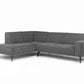 Matterdale Grey Fabric Corner Sofa
