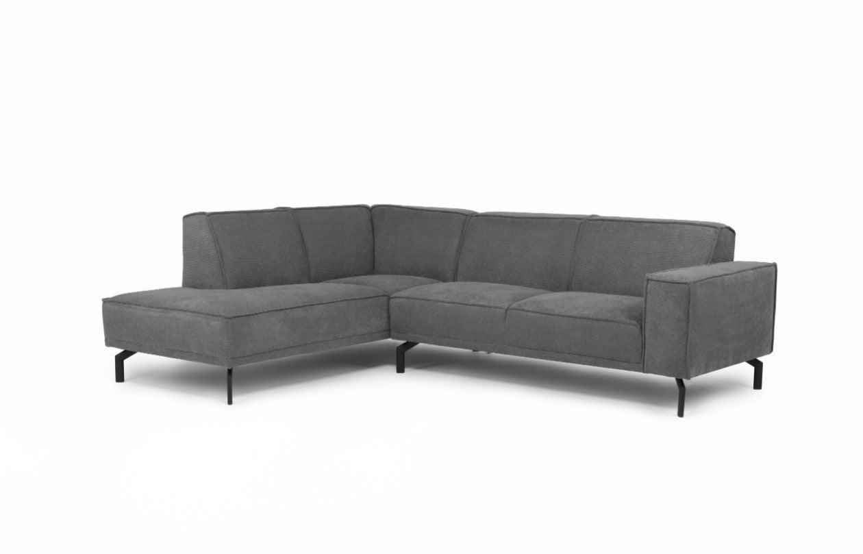 Matterdale Grey Fabric Corner Sofa