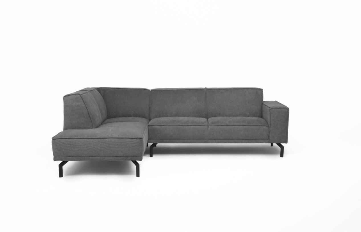 Matterdale Grey Fabric Corner Sofa