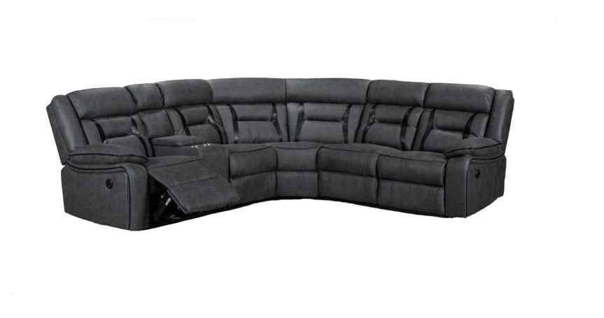 Newton Power Recliner Corner Sofa In Grey