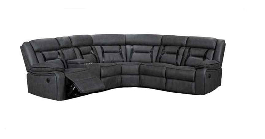 Newton Power Recliner Corner Sofa In Grey
