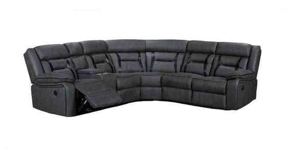 Newton Tech Fabric Premium Power Recliner Corner Sofa | LSW Sofas