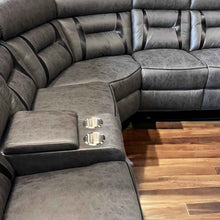 Newton Tech Fabric Premium Power Recliner Corner Sofa | LSW Sofas