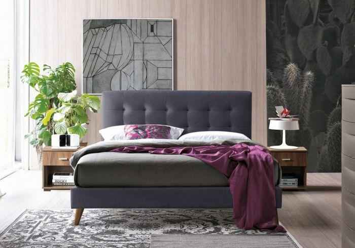 Novara Premium Fabric Bed - Luxury Upholstered Frame | LSW Sofas