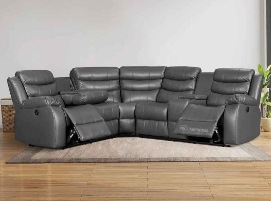 Rosley  LeatherAire Recliner Corner Sofa