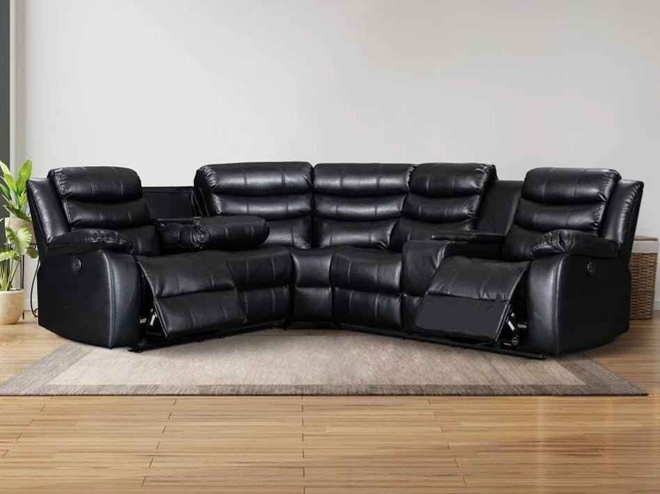 Rosley  LeatherAire Recliner Corner Sofa