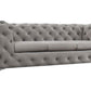 Stainton Button Grey Fabric Sofa