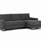 The Casterton Corner Storage Sofa Bed - Dark Grey