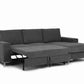The Casterton Corner Storage Sofa Bed - Dark Grey
