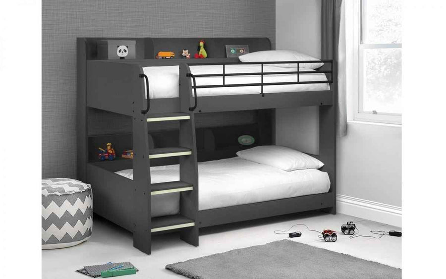 Domino Wooden Premium Bunk Bed with Storage - LSW Sofas