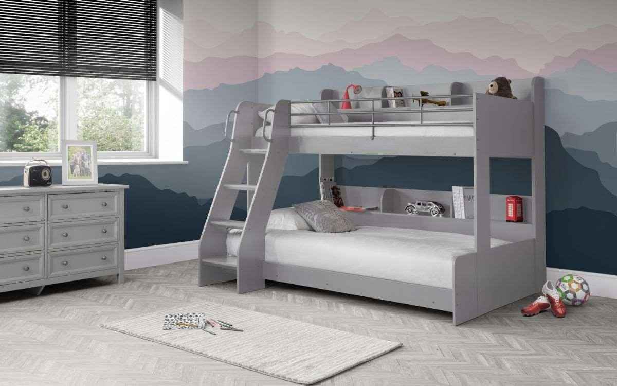 Domino Premium Wooden Triple Sleeper Bunk Bed LSW Sofas
