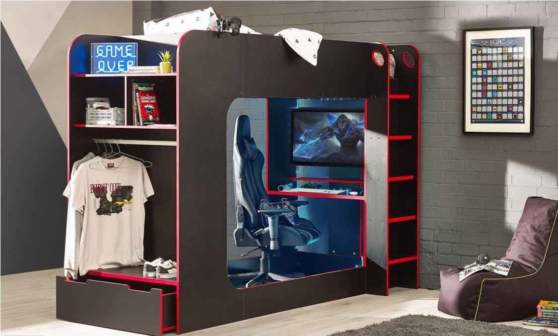 Impact Premium Wood Gaming Bed | Luxury Bunk Bed - LSW Sofas