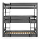 The Trio Wooden Bunk Bed